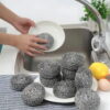 Dish Wash Stainless Steel Sponges wire Foil Ball Scrubber