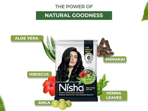 Nisha Hair Color Natural Black