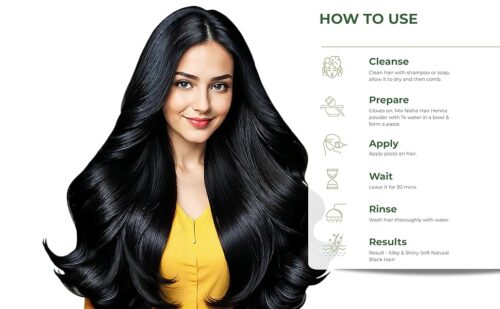 Nisha Hair Color Natural Black