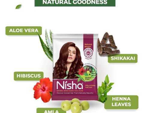 Nisha Hair Color Natural Brown