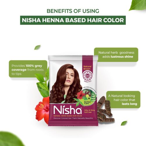 Nisha Hair Color Natural Brown2