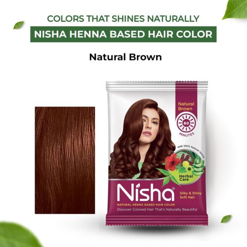 Nisha Hair Color Natural Brown4