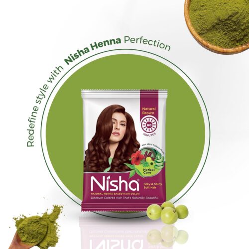 Nisha Hair Color Natural Brown6