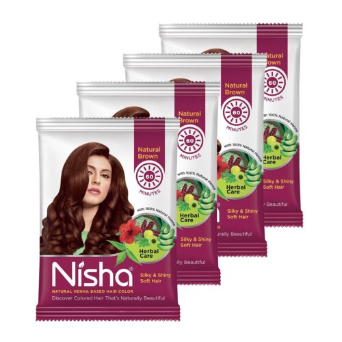 Nisha Hair Color Natural Brown7