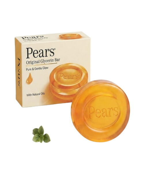 Pears Original Glycerin Bar Soap is a heritage skincare product formulated with 98% pure plant-based glycerin and high-quality natural oils. Known for its iconic transparent amber appearance and distinctive spicy amber fragrance, it provides a gentle, hydrating clean that preserves the skin's natural moisture barrier. Key Benefits Deep Hydration: Uses glycerin as a natural humectant to draw water into the skin and lock in moisture. Gentle Cleansing: Safely cleanses the skin without stripping its natural protective oils, preventing post-shower dryness. Versatile Daily Care: Mild enough to be used as a face soap, hand soap, or full-body soap for all age groups. Clean Formula: Dermatologically tested, paraben-free, and hypoallergenic to support sensitive skin types.